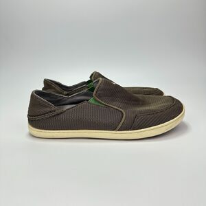 Olukai Nohea Mesh Brown Slip On Casual Shoes Sneakers 10188 Men's Size 8.5 M